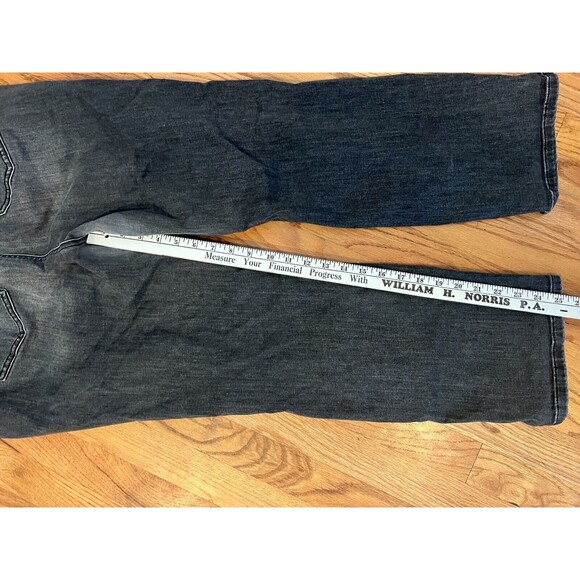 TORRID feel The Fit Black Stretch Distressed Ripped Jeans 22 - Picture 5 of 7